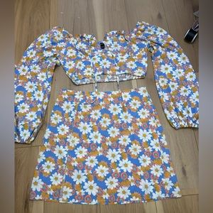 Shein Groovy Floral Set